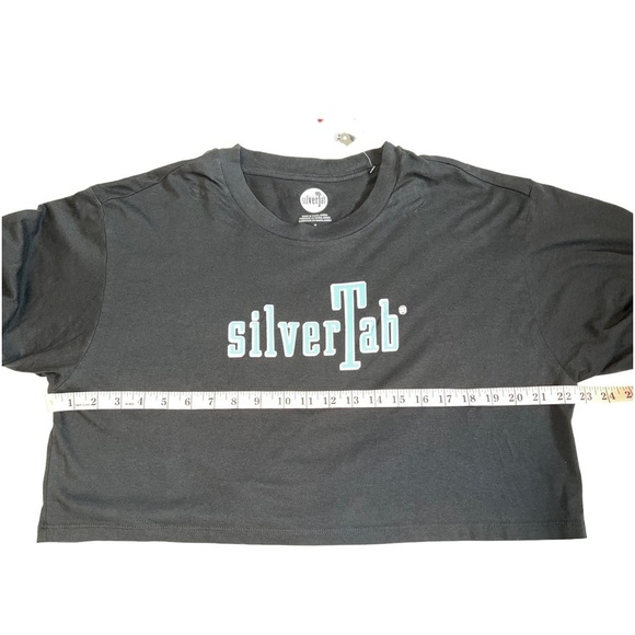 Levi's® SilverTab Cropped Graphic Logo Top Black, M - Picture 3 of 6